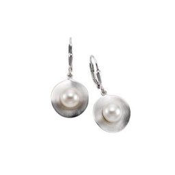 Zeeme Paar Ohrhänger 925/- Sterling Silber mattiert