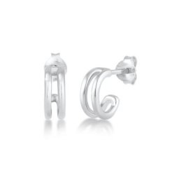 Elli Paar Ohrstecker Creolen Stecker Basic Minimal 925 Silber