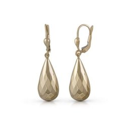 Fascination by Ellen K. Paar Ohrhänger Gold 333 Rautenmuster