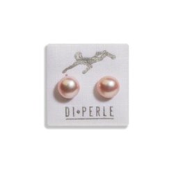 DI PERLE Paar Ohrstecker Damen Perlenschmuck 925 Silber Süsswasser Perlen Ohrstecker, Damen Perlenschmuck