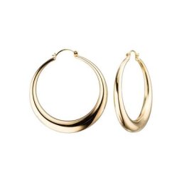 JOBO Paar Creolen, rund 333 Gold