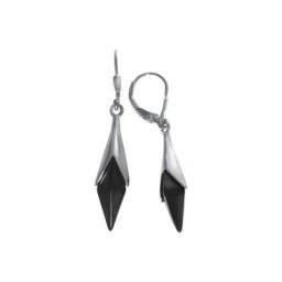 Vivance Paar Ohrhänger 925/- Sterling Silber synth. Onyx