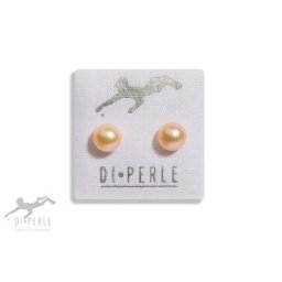 DI PERLE Paar Ohrstecker Damen Perlenschmuck 925 Silber Süsswasser Perlen Ohrstecker, Damen Perlenschmuck