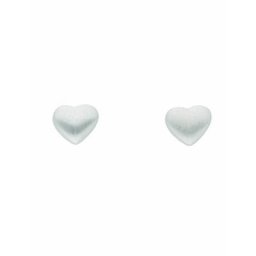 Adelia´s Paar Ohrhänger 1 Paar 925 Silber Ohrringe / Ohrstecker Herz, 925 Sterling Silber Silberschmuck für Damen