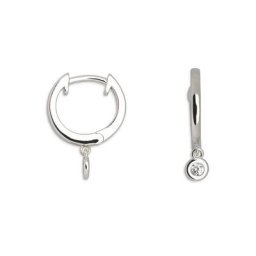 XENOX Paar Creolen Modern Classic, XS8655, mit Zirkonia