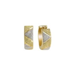 Fascination by Ellen K. Paar Creolen 333 Gold zweifarbig