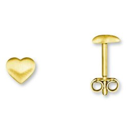ONE ELEMENT Paar Ohrstecker Herz Ohrringe Ohrstecker aus 333 Gelbgold, Damen Gold Schmuck Herz