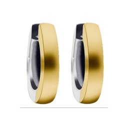 ONE ELEMENT Paar Creolen Ohrringe Creolen aus 333 Gelbgold Ø 12,0 x 2,0 mm, Damen Gold Schmuck