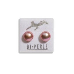 DI PERLE Paar Ohrstecker Damen Perlenschmuck 925 Silber Süsswasser Perlen Ohrstecker, Damen Perlenschmuck
