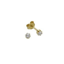 Vivance Paar Ohrstecker 333 Gold Zirkonia weiß 2,75mm