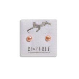 DI PERLE Paar Ohrstecker Damen Perlenschmuck 925 Silber Süsswasser Perlen Ohrstecker, Damen Perlenschmuck