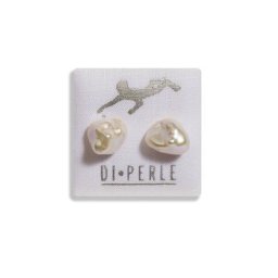 DI PERLE Paar Ohrstecker Damen Perlenschmuck 925 Silber Süsswasser Perlen Ohrstecker, Damen Perlenschmuck