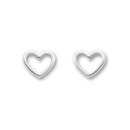 ONE ELEMENT Paar Ohrstecker Herz Ohrringe Ohrstecker aus 925 Silber, Damen Silber Schmuck Herz