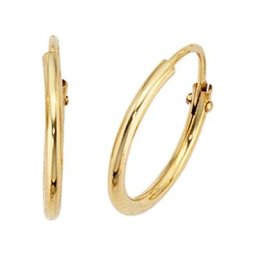 JOBO Paar Creolen, rund 333 Gold
