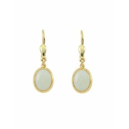 Adelia´s Paar Ohrhänger 1 Paar 585 Gold Ohrringe / Ohrhänger mit Opal, 585 Gold mit Opal Goldschmuck für Damen