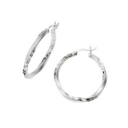 Firetti Paar Creolen Basic, diamantiert