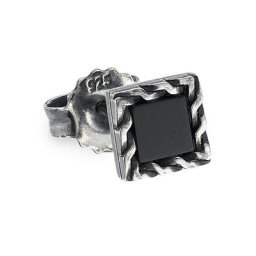 HECHTER PARIS Single-Ohrstecker D4006E/90/13, D4006E/90/AG, mit Onyx oder Tigerauge