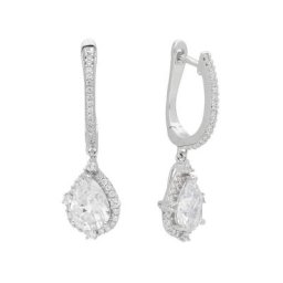 Vivance Paar Ohrhänger Tropfen, 82x CZ 3,72ct.
