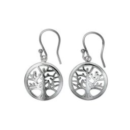 Vivance Paar Ohrhänger 925 Sterling Silber rhodiniert Lebensbaum