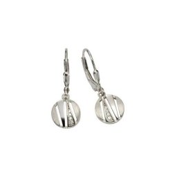 Vivance Paar Ohrhänger 925 Silber rhodiniert 8x Zirkonia