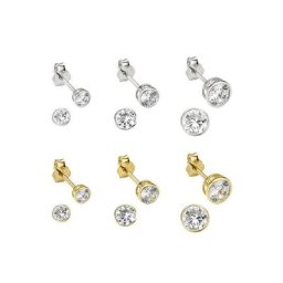 Bruno Banani Ohrstecker-Set B00 25S/90/03 (Set, 12-tlg), mit Zirkonia
