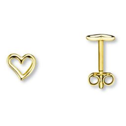 ONE ELEMENT Paar Ohrstecker Herz Ohrringe Ohrstecker aus 333 Gelbgold, Damen Gold Schmuck Herz