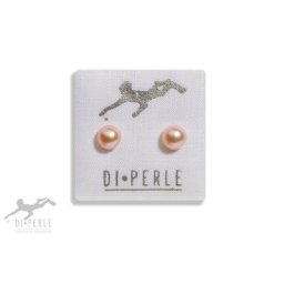 DI PERLE Paar Ohrstecker Damen Perlenschmuck 925 Silber Süsswasser Perlen Ohrstecker, Damen Perlenschmuck