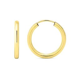 Firetti Paar Creolen 2,5 mm breit, Made in Germany