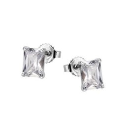 Firetti Paar Ohrstecker Geo, Quadrat, Rechteck, mit Zirkonia (synth)