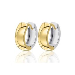 ONE ELEMENT Paar Creolen Ohrringe Creolen aus 333 Gelbgold Ø 12,0 x 4,0 mm, Damen Gold Schmuck