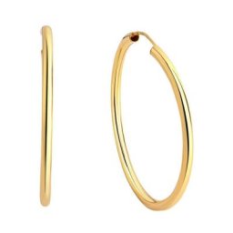 Firetti Paar Creolen Basic, 2 mm breit