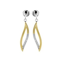 Adelia´s Paar Ohrstecker Ohrstecker aus 925 Silber mit Zirkonia 30 cm