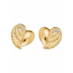 Engelsrufer Paar Ohrstecker Little magic, HERZFLÜGEL, ERE-LILHEARTWING, mit Zirkonia