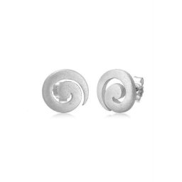 Nenalina Paar Ohrstecker Spirale Swirl Basic Ohrstecker Welle 925 Silber