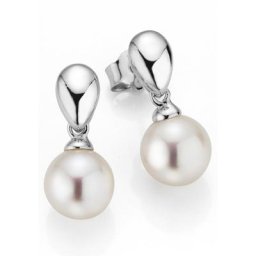 Adriana Paar Ohrstecker Portofino - Tropfen, P5, Made in Germany - mit Süßwasserzuchtperle