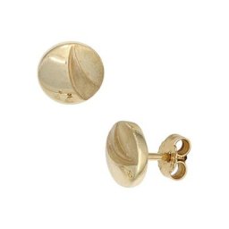 JOBO Paar Ohrstecker, rund 333 Gold