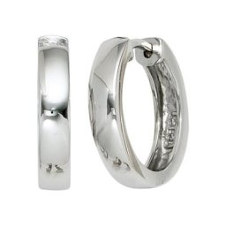 JOBO Paar Creolen, rund 925 Silber