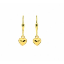 Adelia´s Paar Ohrhänger Damen Goldschmuck 1 Paar 333 Gold Ohrringe / Ohrhänger Herz, 333 Gold Goldschmuck für Damen