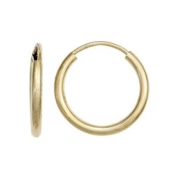 JOBO Paar Creolen, rund 585 Gold