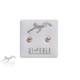 DI PERLE Paar Ohrstecker Damen Perlenschmuck 925 Silber Süsswasser Perlen Ohrstecker, Damen Perlenschmuck