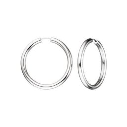 JOBO Paar Creolen, rund 925 Silber
