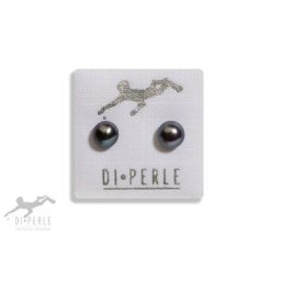 DI PERLE Paar Ohrstecker Damen Perlenschmuck 925 Silber Süsswasser Perlen Ohrstecker, Damen Perlenschmuck