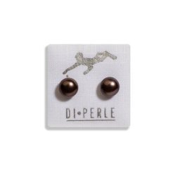 DI PERLE Paar Ohrstecker Damen Perlenschmuck 925 Silber Süsswasser Perlen Ohrstecker, Damen Perlenschmuck