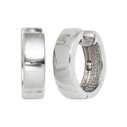 JOBO Paar Creolen, rund 925 Silber