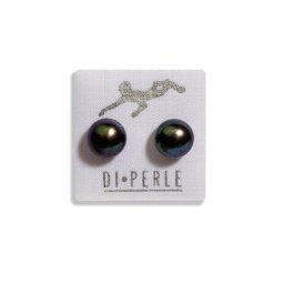 DI PERLE Paar Ohrstecker Damen Perlenschmuck 925 Silber Süsswasser Perlen Ohrstecker, Damen Perlenschmuck