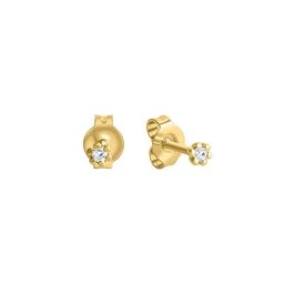 Orolino Paar Ohrstecker 585/- Gelbgold Brillant SI Vollschliff Rund