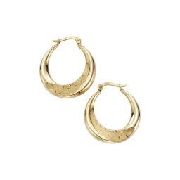 Fascination by Ellen K. Paar Creolen Gold 333 glanz matt