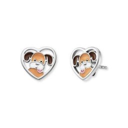 Herzengel Paar Ohrstecker Herz mit Hund, HEE-DOG-HEART