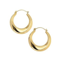 JOBO Paar Creolen, rund 333 Gold