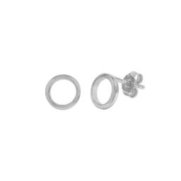 Vivance Paar Ohrstecker 925 Silber rhodiniert rund